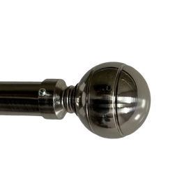 [HHHD-CTRD-01126 (RH100-120S-P) CHCR30045] Classy Homes Curtain Rod 66-120 in Double Silver 25/28