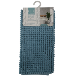 [EB2024061314] Elle Home Microfiber Bath Mat, Blue