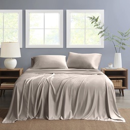 [NSH4PC-FULL-TAUPE] Nautica Full Sheet Set Solid 4pc Taupe