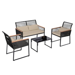 [854-ALLEGN] Ideal Furniture Patio Set, Natural
