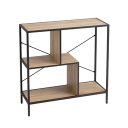 [KCWF2024082616-OAK] Kenneth Cole Eastman Industrial Stair Shelf Accent Table 79.5cm, Oak