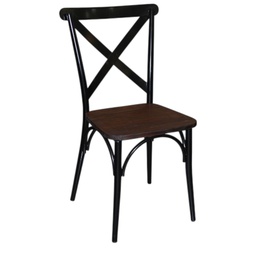 [P1910-0016 / MCDC32097] Mobel Crossback Dining Chair, Black