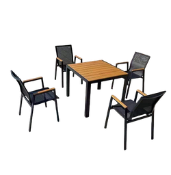 [RHBH-024 /MLBH-024/ MLBH-024/ MPDS32369 / HHHF-ODFN-03030] Mobel Patio Dining Set Table with 4 Chairs /
