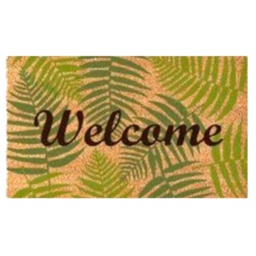 [HHHD-FLMT-01086] Classy Homes PVC-Backed Coir Mat with Bleached Base, 18 x 30 In., 15mm Thick