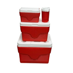 [SOAC-COLR-01006] Duramade 4pc Cooler Set 0.5 Gal / 5L / 25L / 50L, Red / Blue