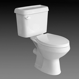 [HT-2351] Twyford Toilet with Flush Fitting and Seat Cover, White