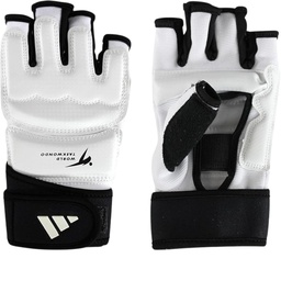 [ADITFG01-WHT/BLK-L] Adidas Taekwondo Gloves White/Black (Size L)