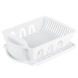 [6218006] Sterilite 2-Piece Sink Set Dish Drainer and Drainboard, White