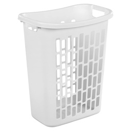 [12368006] Sterilite Open-Top Laundry Hamper Plastic, White