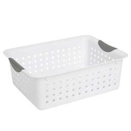 [16248006] Sterilite Medium Ultra Basket, White