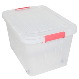 [HHSO-SRRK-01017 / DMKSBW65 / DMKSBW65/ZY-132] Duramade 65L Plastic Storage Tote With Wheels 23 x 17 x 13.5 In.