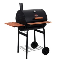 [2123] Chargriller Classic Wrangler Charcoal Grill, 435 Sq In Plus 200 Sq In Warming Rack, Front / Side Shelf