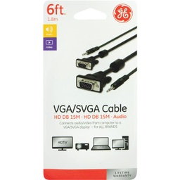 [33766] ****GE 6 Ft. Audio &amp; Video Cable