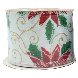 [831-XCL02-068] ****Miro Christmas Ribbon 2.5inx10yd