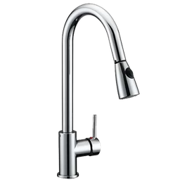 [B1201] ****Briggs Kitchen Faucet Single-handle with Pull-Down Swivel Sprayer, Chrome