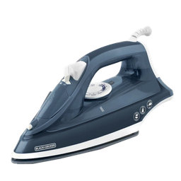 [IRBD300] ^Black &amp; Decker TrueGlide Steam Iron, Navy Blue