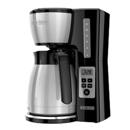 [CM2046S-LA] Black &amp; Decker Coffeemaker Thermal 12-Cup Programmable, Silver /Black