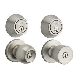 [91170-027] ****GEO Entry Ball Door Knob Combo - Single Cylinder 91170-027
