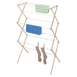 [6026-9061] Whitmor Natural Wood Folding Drying Racku