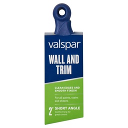 [880289200] Valspar Wall &amp; Trim Short Angle Comfort Grip Paint Brush 2 In.