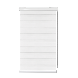 [KC202052317WH] Kenneth Cole Luxury Zebra Blinds 42 x 90 In. (Daylight), White