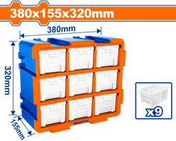 [WTB8331] Wadfow 9-Bin Modular Storage Tower