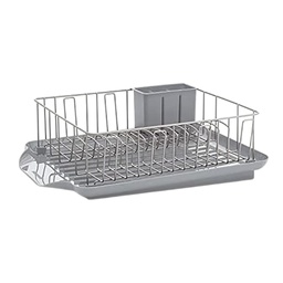 [5290289] Farberware Classic 3pc Full Dish Rack, Gray