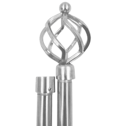 [CHCR28532 / 1434293] Classy Homes Curtain Rod 84-120 In., Champagne Silver - Painted