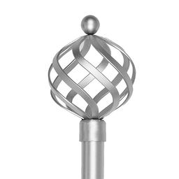 [722-82442-2848CHSIL-P CHCR28539 / 1434302] ****Classy Homes Curtain Rod 28-48 In., Champagne Silver - Painted