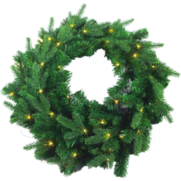 [KH22-EPE901 CHCWL28437] ****Classy Homes Christmas Wreath With Lights, 1Ft 3.7In. (40Cm)